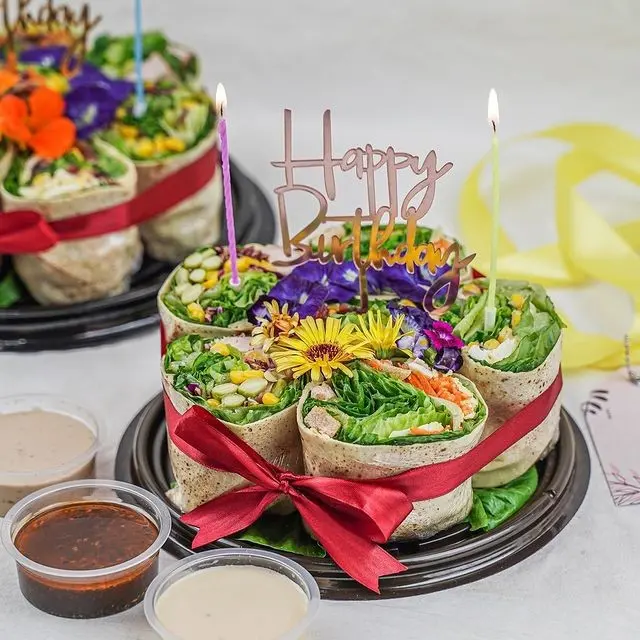 Birthday Salad Cake