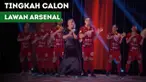 Calon lawan Arsenal di babak 32 besar Liga Europa melakukan tarian saat live.
