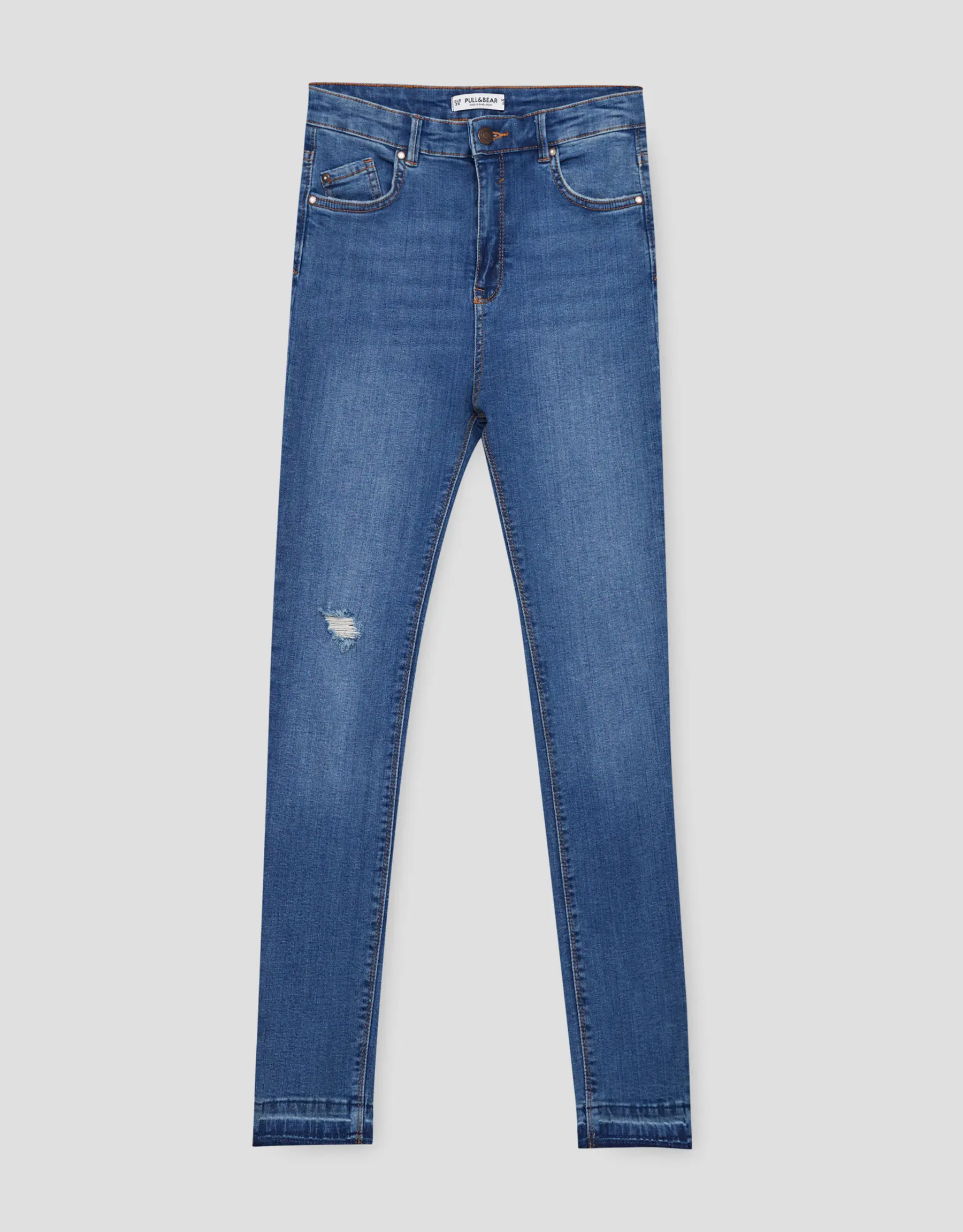 High waist skinny jeans. (pullandbear.com)