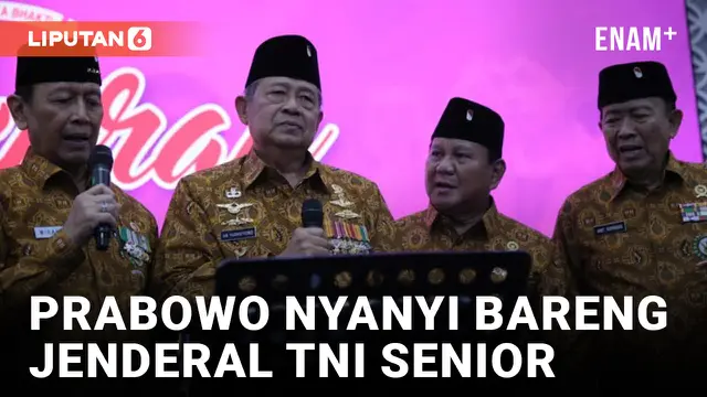 HUT ke-64 Pepabri, Prabowo Nyanyi Bareng SBY dan Pensiunan Jenderal TNI Lain