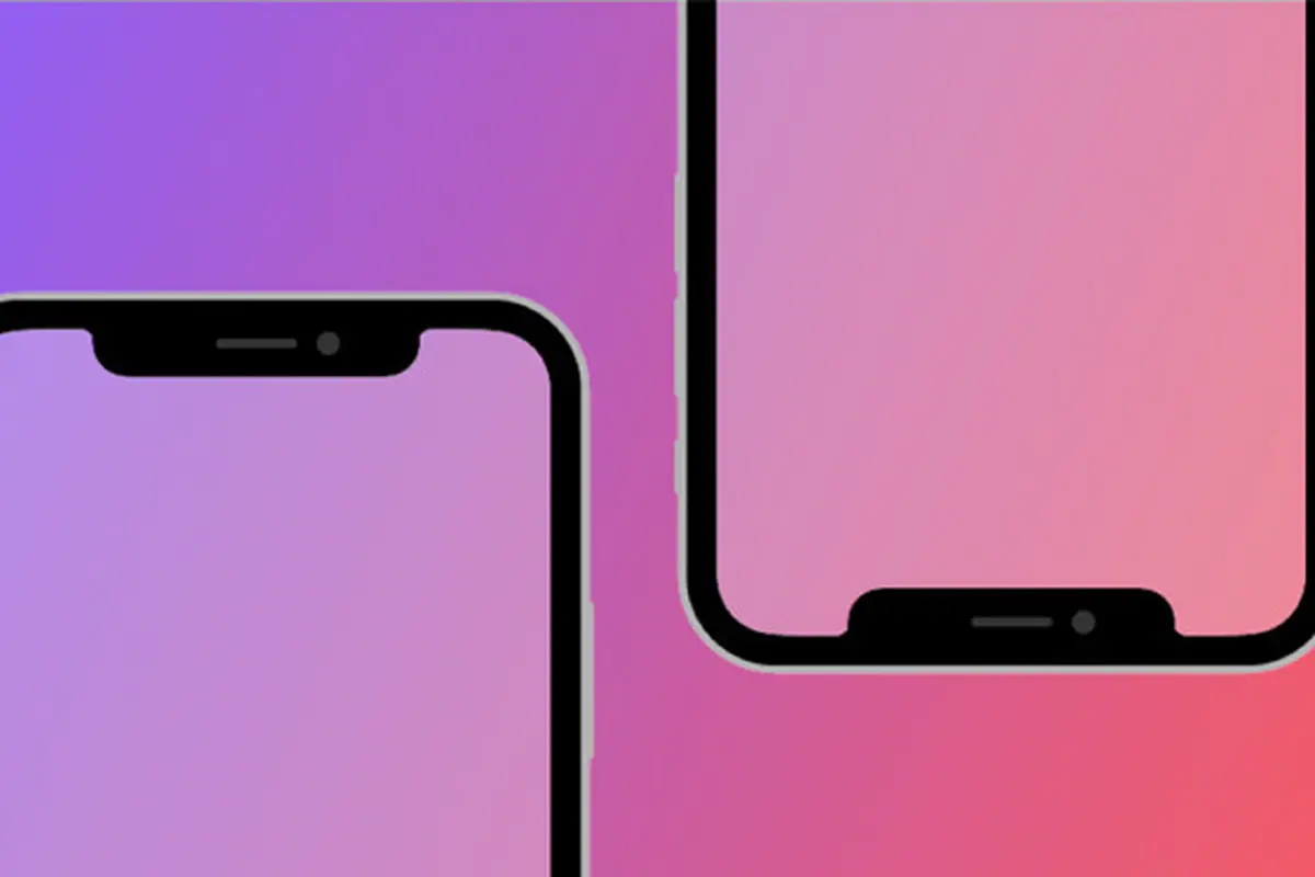 Ilustrasi smartphone berlayar notch