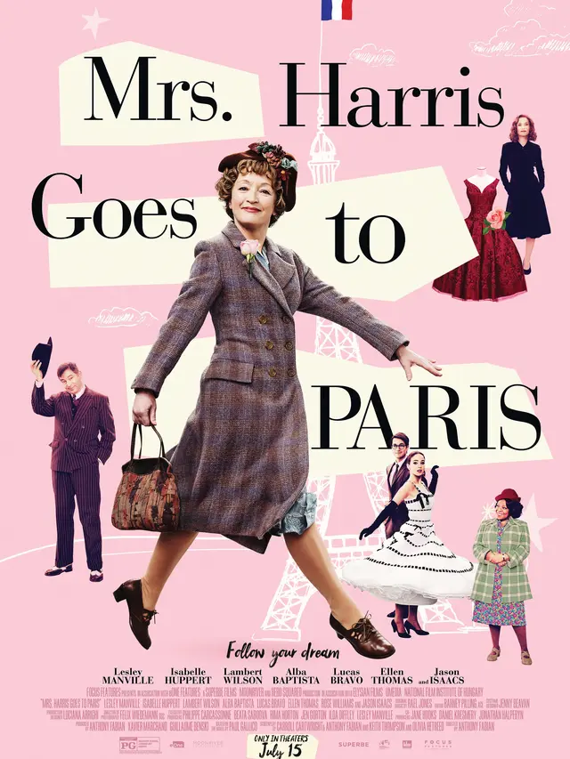 Poster film Mrs. Harris Goes To Paris yang dibintangi Alba Baptista. (Foto: Dok. Universal Pictures/ IMDb)