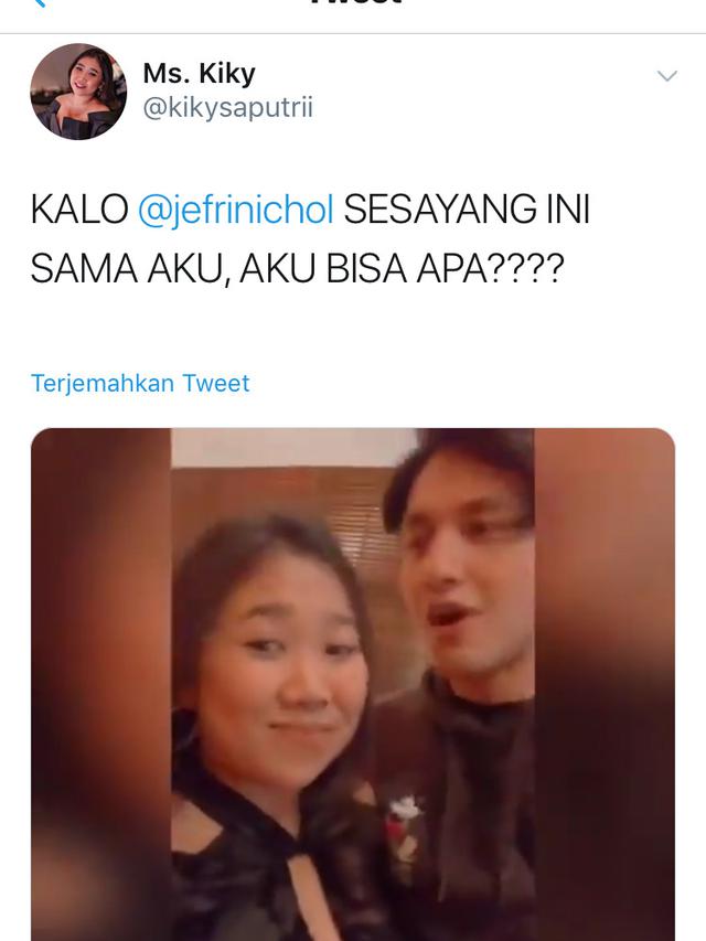 Unggahan Kiky Saputri. (Foto: Twitter @kikysaputrii)
