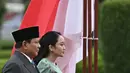 Dalam agendanya, Presiden Prabowo Subianto dijadwalkan akan melakukan audiensi resmi dengan Raja Thailand, Yang Mulia Maha Vajiralongkorn, di Amphorn Royal Palace, Bangkok. (Lillian SUWANRUMPHA/AFP)
