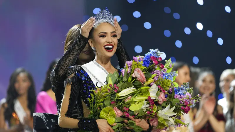 R'Bonney Gabriel, Miss Universe 2023. (AP Photo/Gerald Herbert)