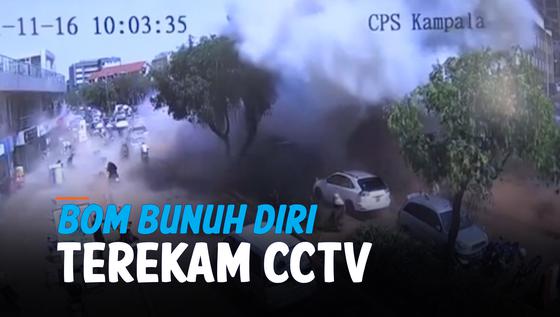 VIDEO: Detik-Detik Bom Bunuh Diri Meledak di Ibu Kota Uganda, 3 Warga Terbunuh