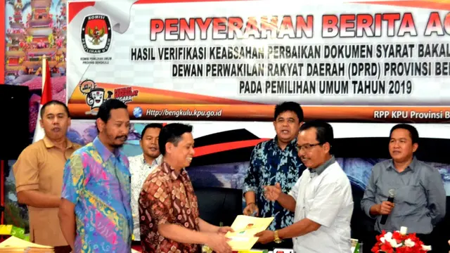 KPU Bengkulu Buka Keran Uji Publik Caleg 2019