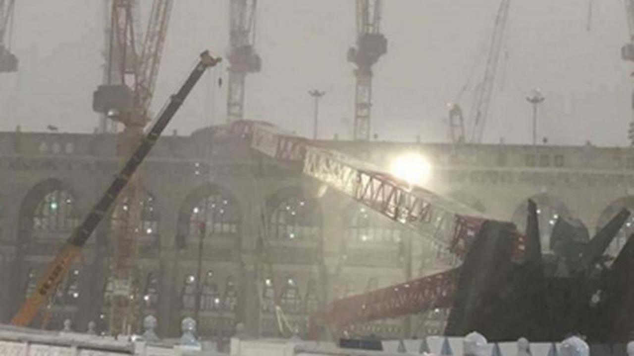 Ini lokasi jatuhnya crane di Masjidil Haram