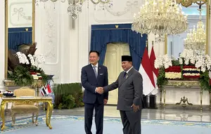 Prabowo Sambut Kunjungan Resmi PM Thailand di Istana
