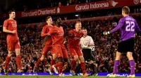 Liverpool lolos ke babak empat Piala Liga lewat drama 30 kali penalti (AFP/Paul Ellis)