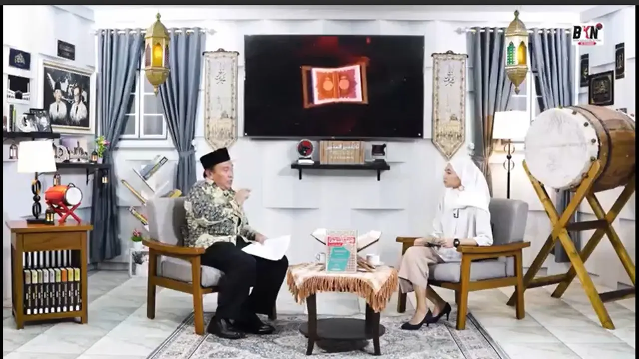 Intelektual Muda NU KH. Ahmad Baso dalam serial "Inspirasi Sahur 2023" yang ditayangkan di akun Youtube BKN PDI Perjuangan. (Liputan6.com/ ist)
