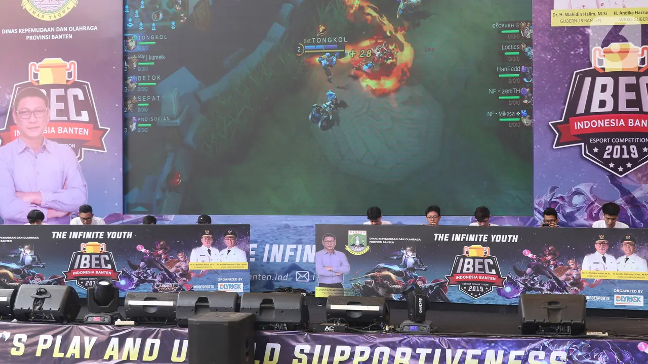 Pertandingan eSports Mobile Legends di IBEC 2019