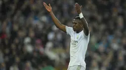 2. Vinicius junior (Real Madrid) - Pemain berusia 19 tahun ini memiliki nilai transfer yang cukup fantastis. Market value Vinicius junior saat ini mencapai 50 juta euro. (AFP/Oscar Del Pozo)