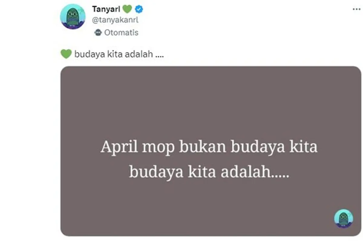 10 Cuitan Lucu Netizen 'April Mop Bukan Budaya Kita' Ini Bikin Tepuk Jidat