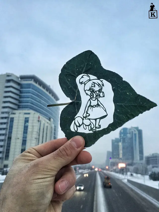 seni potong daun