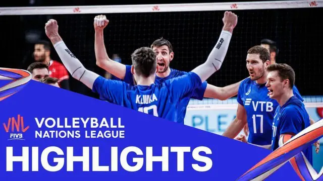 VIDEO: Highlights Volleyball Nations League, Tim Putra Rusia Kalahkan Iran 3-1