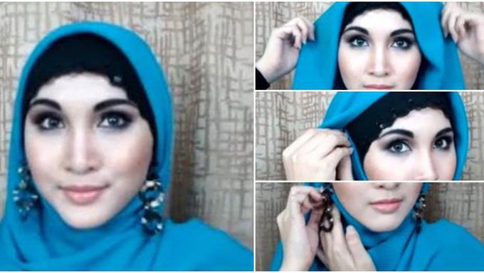 Model Hijab Pake Anting
