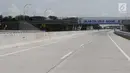 Suasana jalan tol Sragen-Ngawi di kilometer 538 jalan tol Solo-Ngawi, Jawa Tengah, Rabu (28/11). Tol Sragen-Ngawi yang merupakan bagian dari Jalan Tol Solo-Ngawi ini memiliki panjang sekitar 51 km. (Liputan6.com/Angga Yuniar)