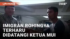 Didatangi Ketua MUI Aceh, Imigran Rohingya Terharu