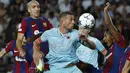 Barcelona sukses menghajar Royal Antwerp dengan skor telak 5-0. (LLUIS GENE / AFP)