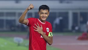 Dony Tri Pamungkas menunjukkan ekspresi dalam pertandingan Kualifikasi Piala Asia U-20 2025 antara Indonesia U-20 melawan Yaman U-20 pada Minggu, 29 September 2024.