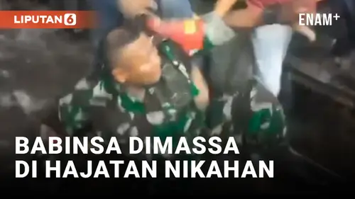 VIDEO: Lerai Keributan di Acara Nikahan di Grobogan, Babinsa Malah Dikeroyok Warga