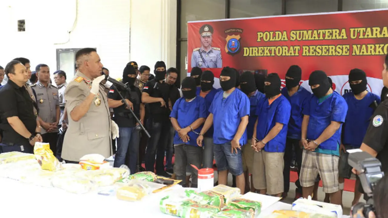 Sindikat Narkoba Jaringan Internasional Terungkap di Medan