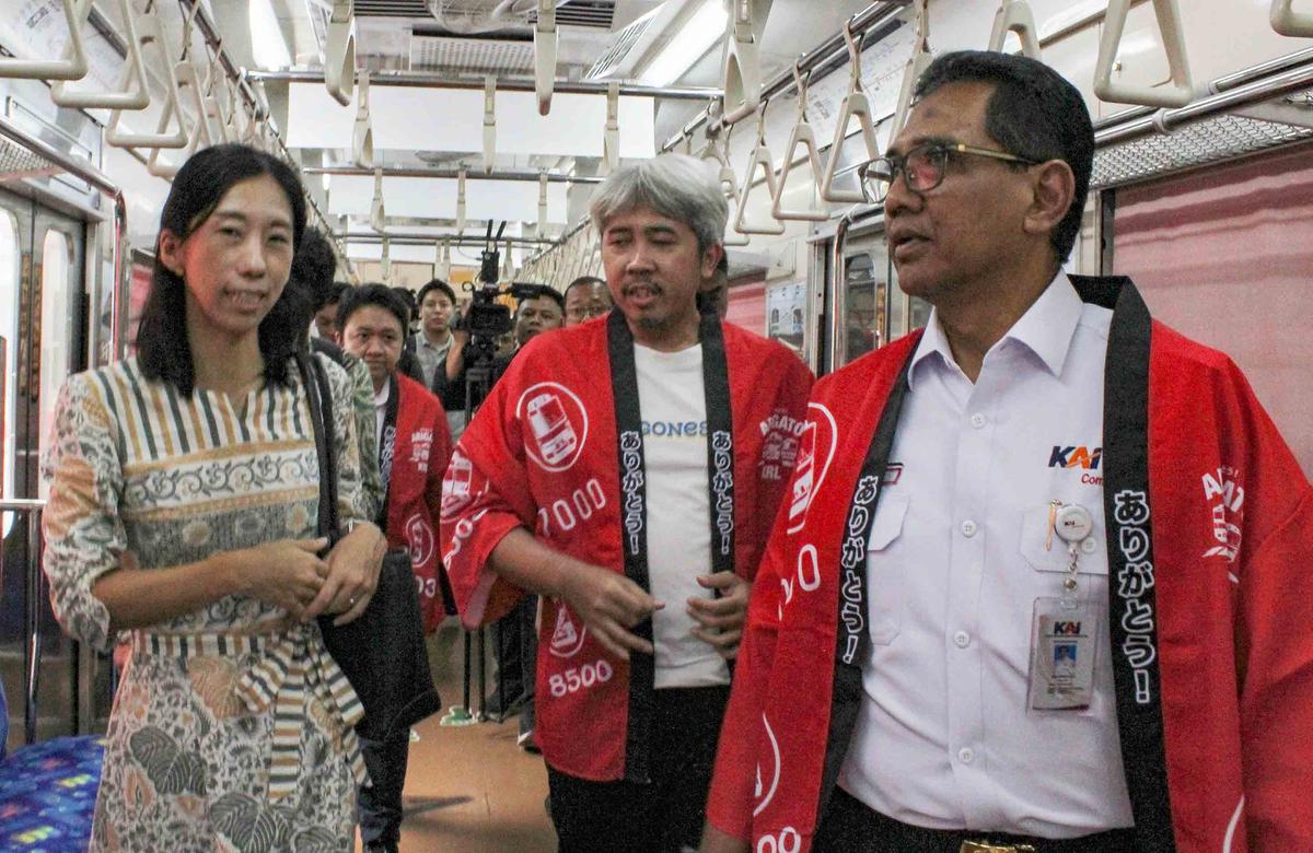 FOTO: Arigato KRL,  Perjalanan Terakhir Kereta Legendaris Eks Jepang di Jabodetabek