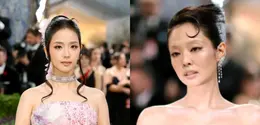 Jisoo dan Jennie Blackpink di Met Gala 2026. [Photo Photo by JULIAN HAMILTON / GETTY IMAGES NORTH AMERICA / GETTY IMAGES VIA AFP/Photo by DIMITRIOS KAMBOURIS / GETTY IMAGES NORTH AMERICA / GETTY IMAGES VIA AFP]