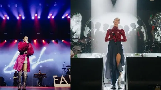 Gaya Outfit Bunga Citra Lestari Saat Manggung. (instagram/itsmebcl)