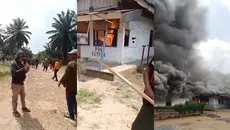 Kantor Perusahaan Sawit di Lampung Tengah Dibakar Massa