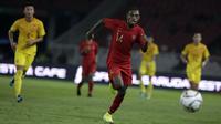 Timnas Indonesia U-16 saat menjalani laga terakhir Grup G Kualifikasi Piala AFC U-16 2020 di Stadion Utama Gelora Bung Karno, Jakarta, Minggu (22/9/2019). (Bola.com/Vitalis Yogi Trisna)