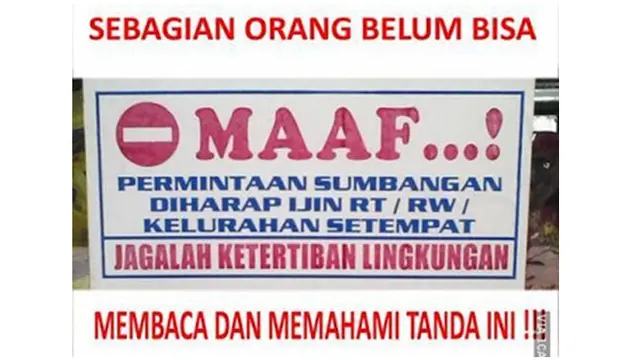 6 Tulisan Minta Sumbangan Ini Kocak, Bikin Ngakak