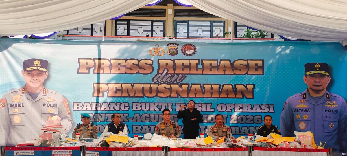 Polda Bali Tangkap 138 Tersangka dan Sita Narkoba Senilai Rp13 Miliar