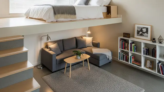Desain rumah dengan konsep split level (Image by Gemini AI)