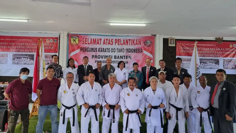 Pengurus Besar Perguruan Karate-Do TAKO Indonesia Provinsi Banten periode 2022-2026 resmi dilantik