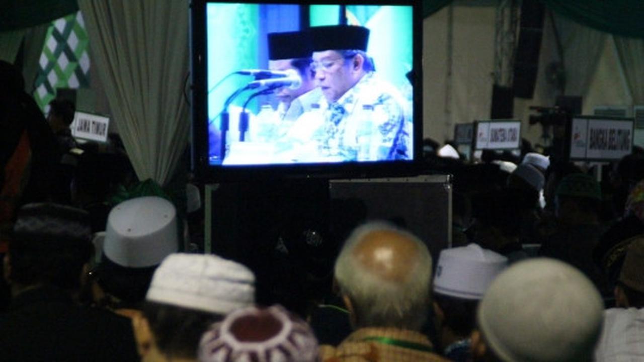 Said Aqil Siroj bacakan laporan pertanggungjawaban PBNU 2010-2015