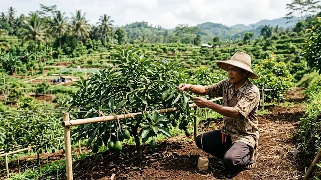 Cara Menanam Alpukat agar Tidak Terlalu Tinggi/AI Generated