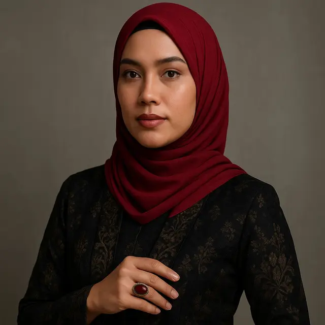 7 Inspirasi Padu Padan Hijab dengan Kebaya Klasik, Lengkap dengan Cincin & Aksesori Elegan