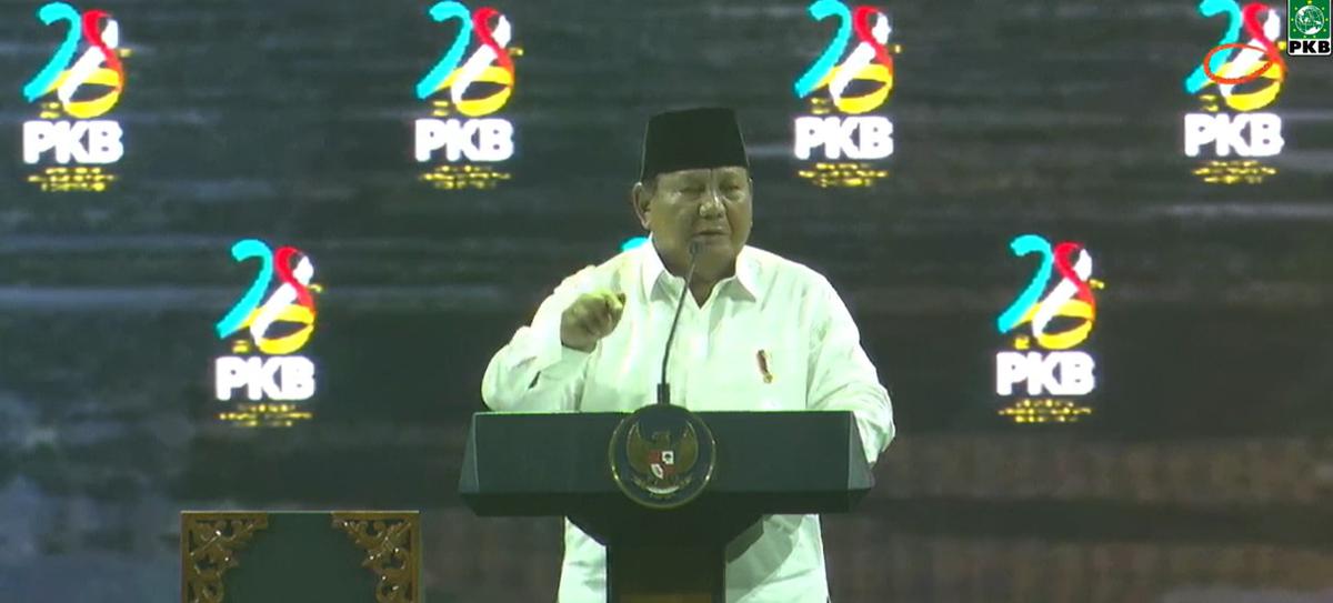 Prabowo di Harlah PKB