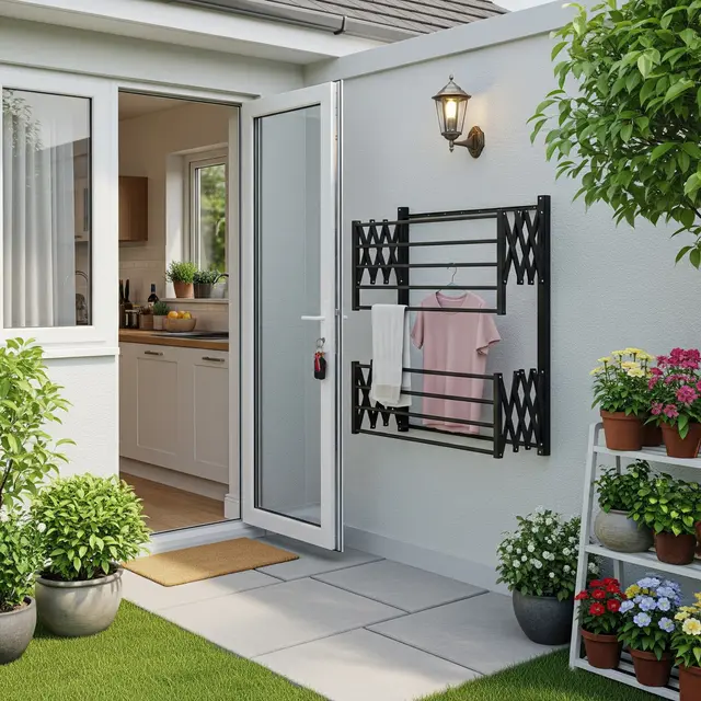 Inspirasi Area Jemuran Dekat Dapur Rumah Type 36