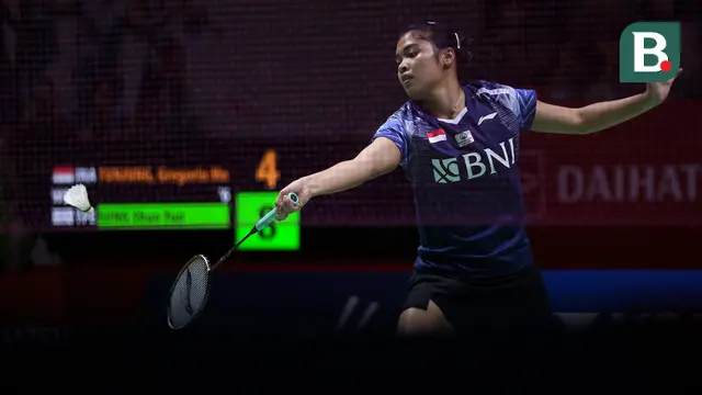 Foto: Tunggal Putri Masih 100 Persen, Gregoria dan Putri KW Melaju ke 16 Besar Indonesia Masters 2023