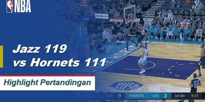 Cuplikan Pertandingan NBA : Jazz 118 vs Hornets 111