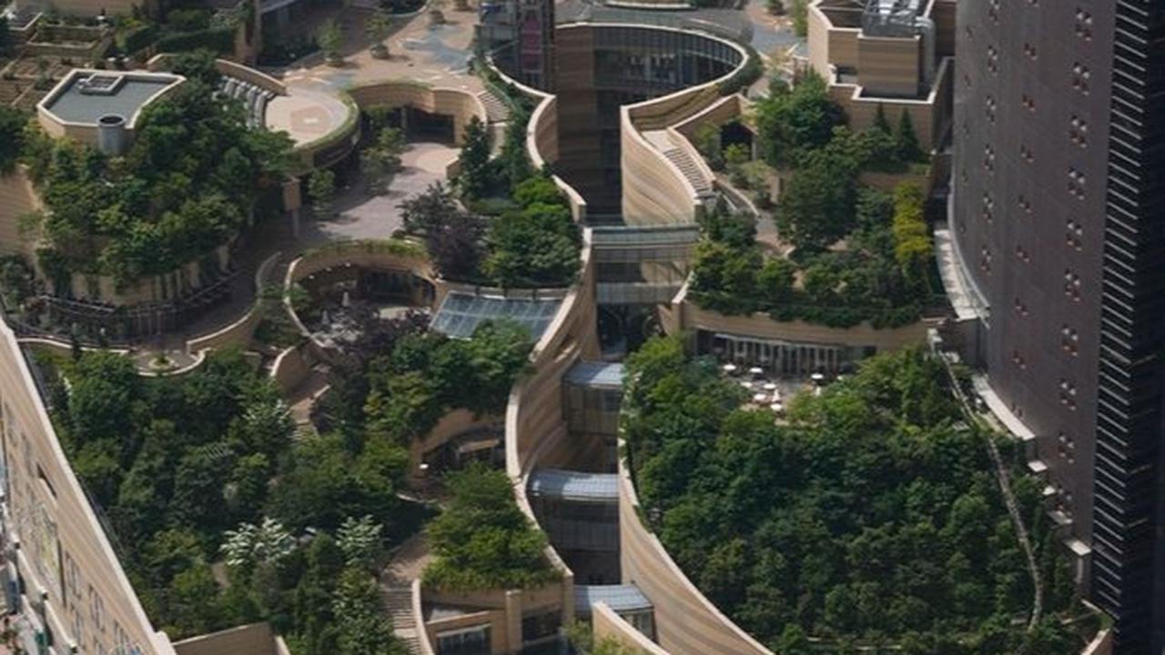 Ilustrasi Namba Park Osaka