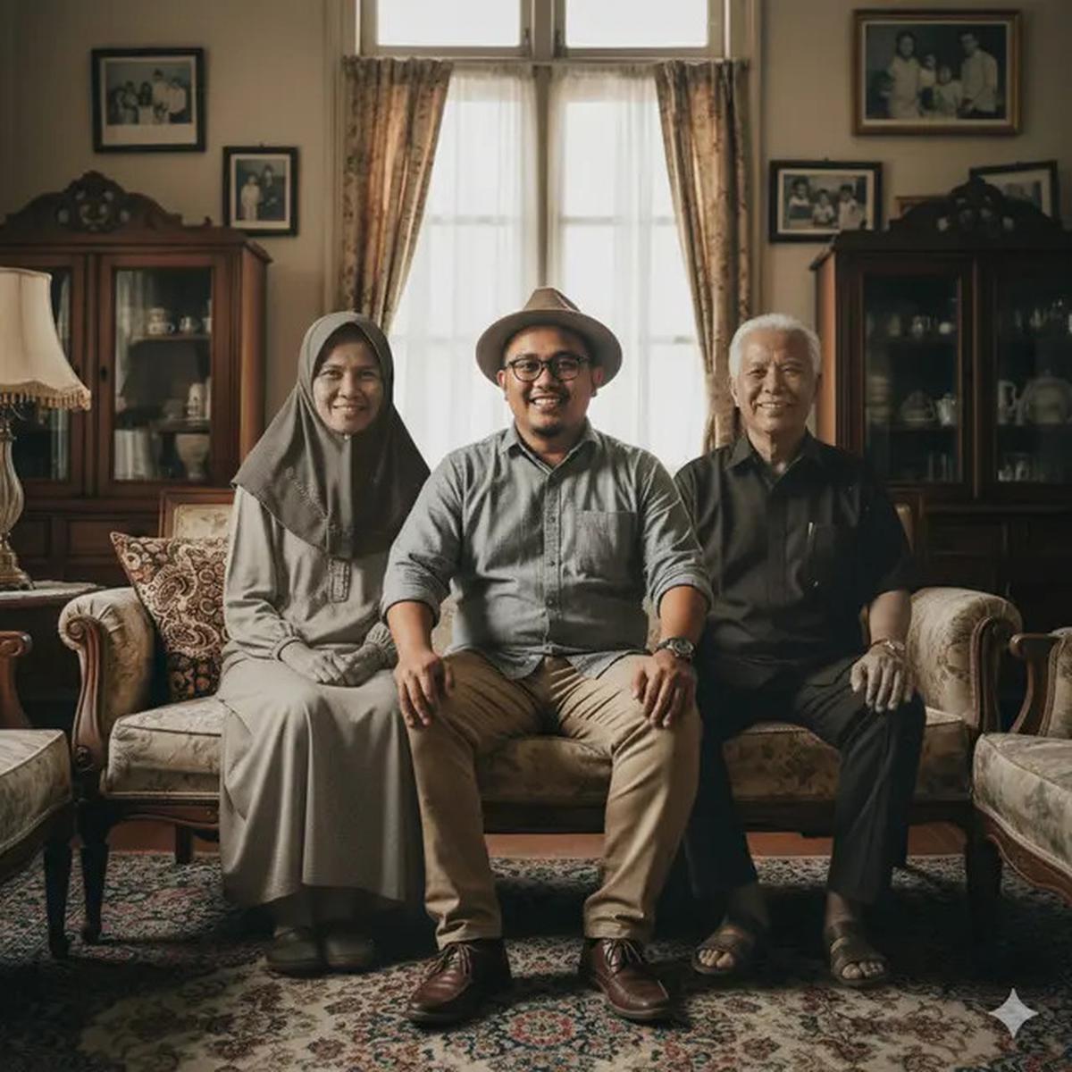 Cara Membuat Foto Bersama Orang Tua yang Sudah Meninggal dengan Gemini AI, Bikin Rindu Ayah Ibu
