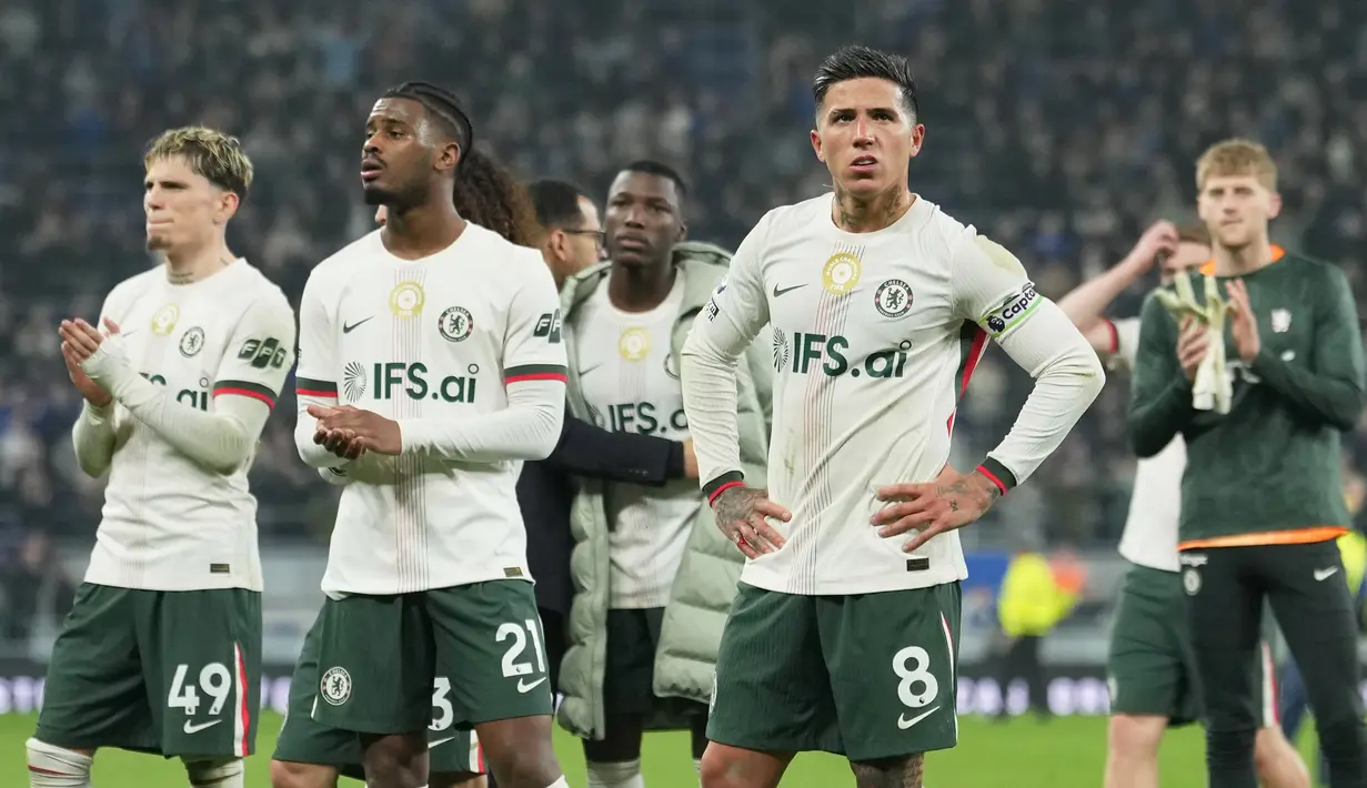 Kekalahan ini menjadi yang keempat secara beruntun yang diraih oleh Chelsea setelah sebelumnya juga tak berdaya di tangan PSG dan Newcastle. (AP Photo/Jon Super)