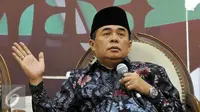 Ketua DPR Ade Komaruddin saat memberikan keterangan pers (Liputan6.com/Johan Tallo)