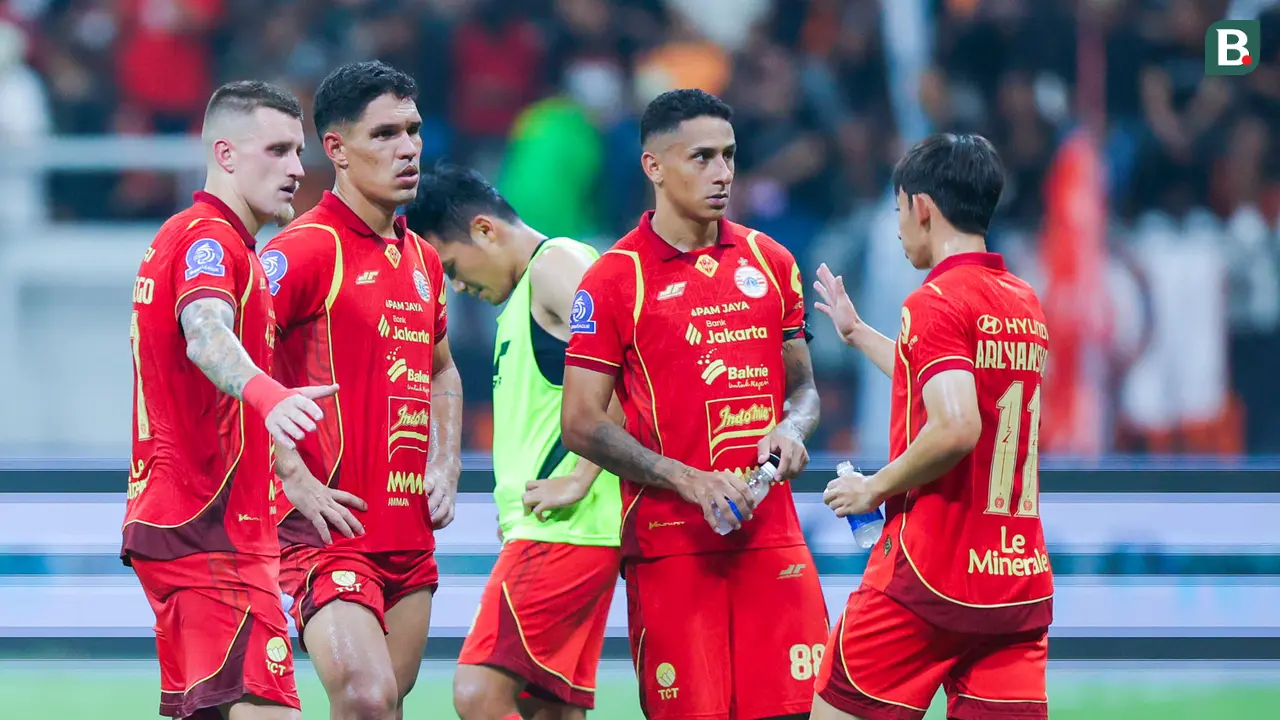 Foto: Wajah Kecewa Pemain Persija Setelah Gagal Taklukkan Bali United di BRI Super League