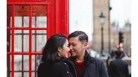 Pasangan suami istri Gading Marten dan Gisella Anastasia saat berlibur di London. (Instagram/gisel_la)