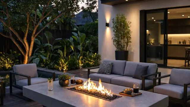 Inspirasi Fire Pit di Halaman (AI Generated)